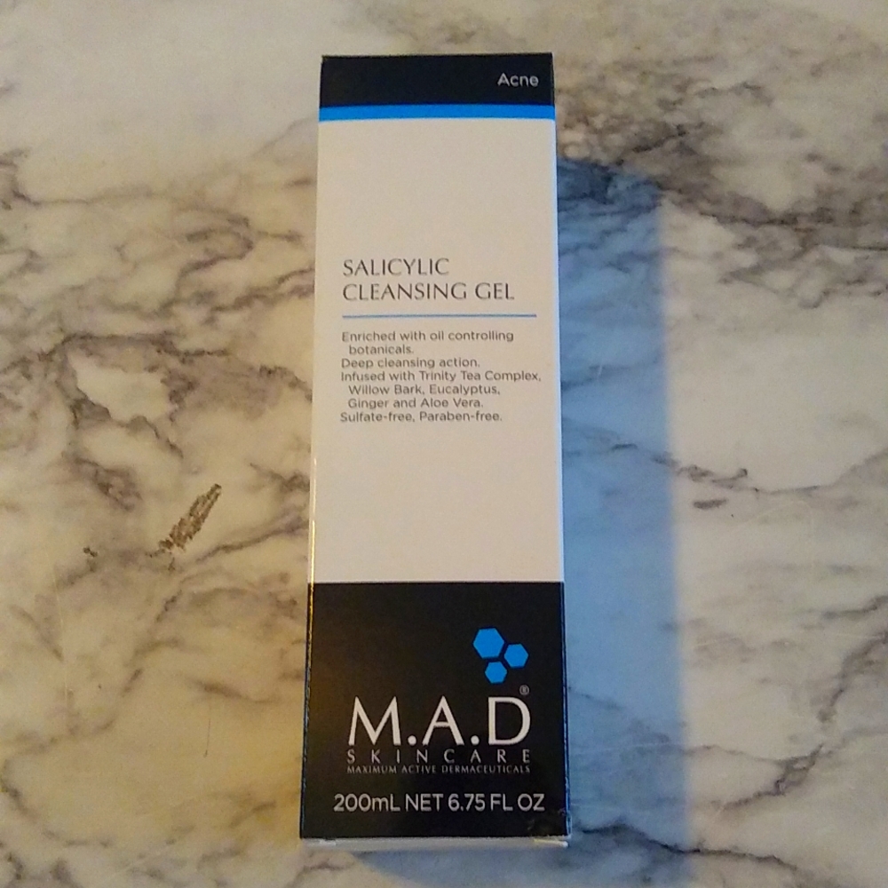 NIB M.A.D skincare salicylic acid cleansing gel